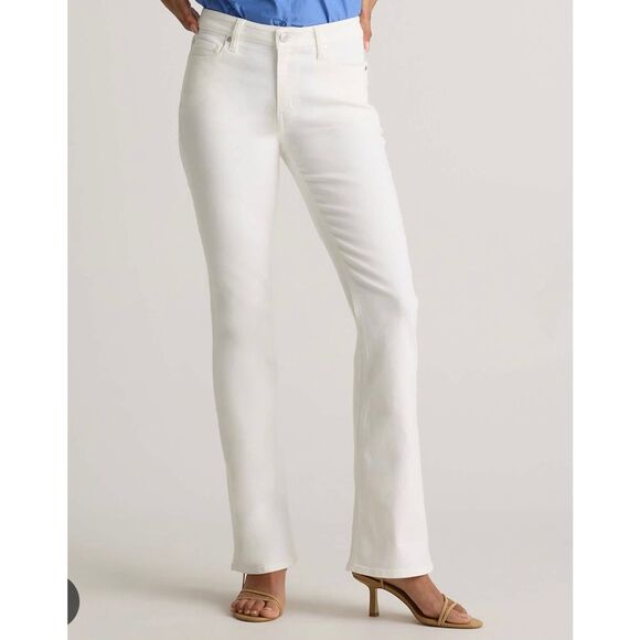 Quince NWT Luna stretch flare jeans white size 27 - Picture 1 of 14
